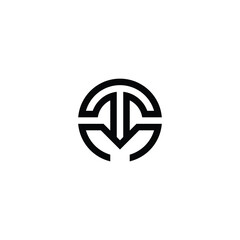 Alphabet letters Initials Monogram logo MT, TM, M and T