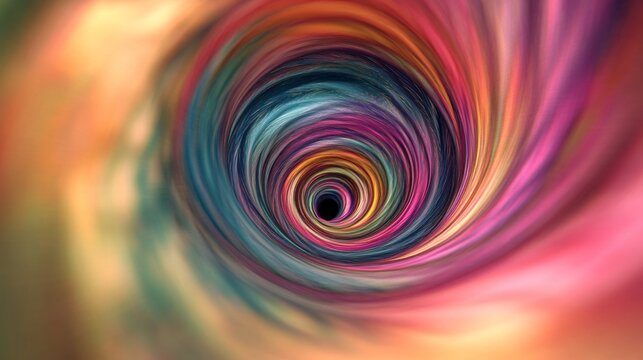 Rabbit Hole Vortex: A banner background of Mad Hatter Day capturing the dizzying spiral of a rabbit hole in vivid detail, drawing viewers into Wonderland