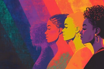 colorful pop art of people
