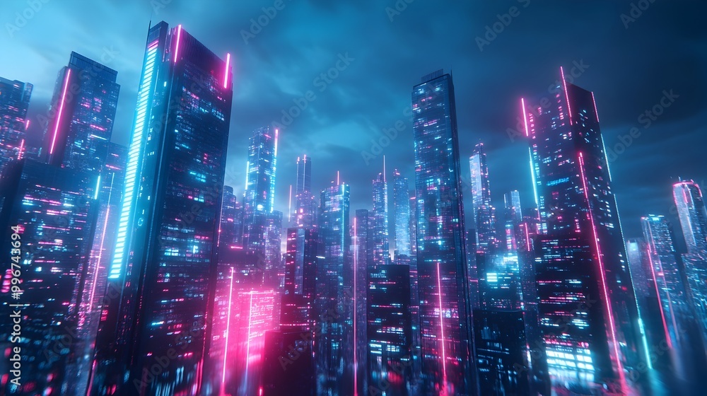 Poster cyber monday a high tech futuristic retail experience featuring seamless omnichannel product efficie
