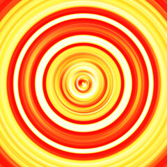 Colorful radial motion effect. Abstract rounded background. Color curves and sphere.
