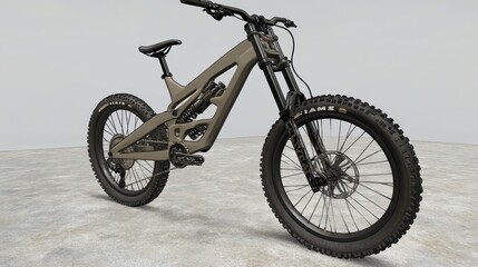 Fototapeta premium a mountain bike is shown in a 3d rendering