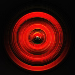 Colorful radial motion effect. Abstract rounded background. Color curves and sphere.