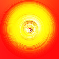 Colorful radial motion effect. Abstract rounded background. Color curves and sphere.