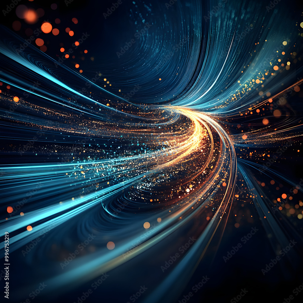 Poster abstract digital background. data universe illustration. ideal for depicting network abilities, tech