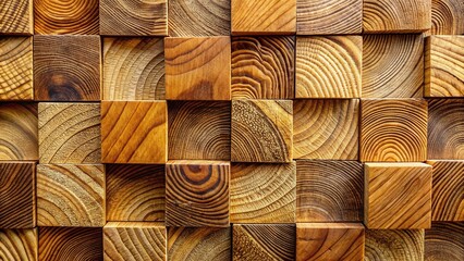 Close-up of wooden planks revealing intricate end grain texture, showcasing natural patterns and rings of varying grain sizes in warm, earthy tones.