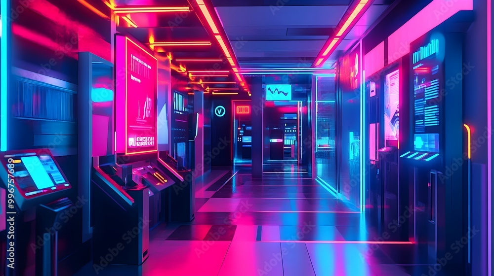 Aufkleber cyber monday s cutting edge e commerce hub with captivating product demos autonomous checkout kiosks