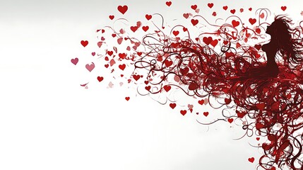 Obraz premium Heart Shapes Collection: A Stunning Visual Array of Black, Red, Wooden, and Floating Hearts Symbolizing Love, Passion, and Romance in Abstract and Artistic Expressions