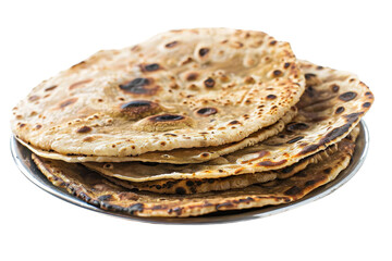 High Quality Chapati on Transparent Background Ideal for Food Photography and Culinary Arts with Detailed Features