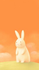 Cute rabbit rodent animal mammal.