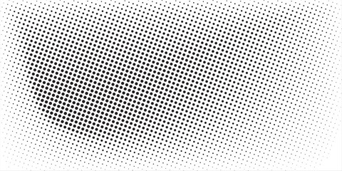 Dotted gradient halftone background. Horizontal seamless dots pattern in pop art style dots background
