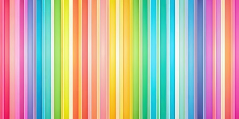 Vibrant multi-colored vertical stripes background with bright pastel hues and subtle gradient effect, creating a fun and playful atmosphere for design and creative projects.