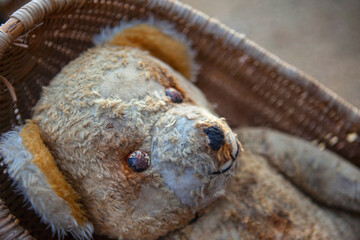 Close up of a flea market stall