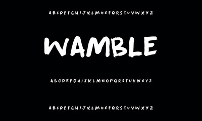 Obraz premium Handwritten Brush Font - Perfect for Invitations