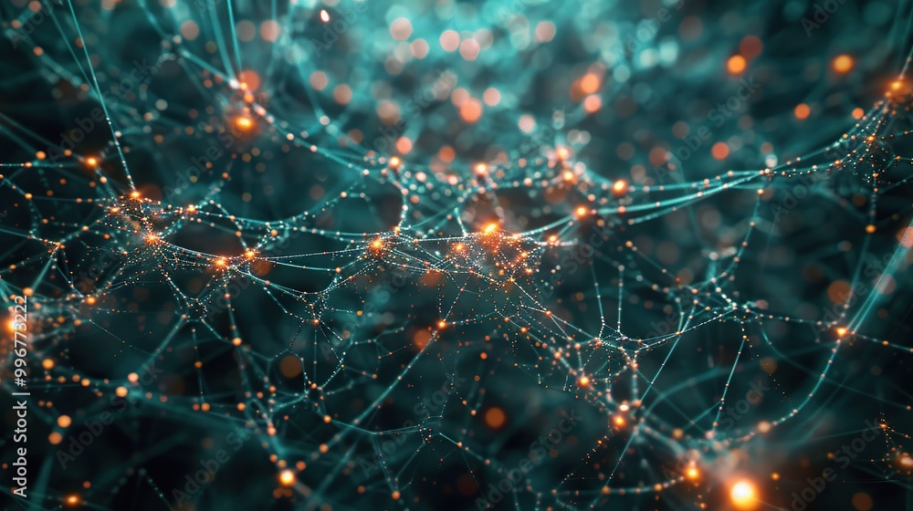 Poster a high-resolution image of a complex network topology diagram