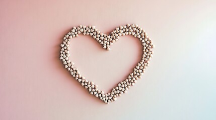 Bold Red Heart Brush Stroke - Expressive Love Art on White Background