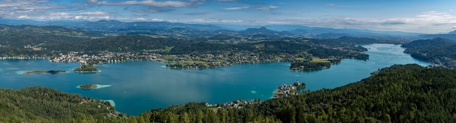 View Over Lake Woerthersee (W&ouml;rther See) In Carinthia In Austria