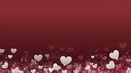 Bold Red Heart Brush Stroke - Expressive Love Art on White Background