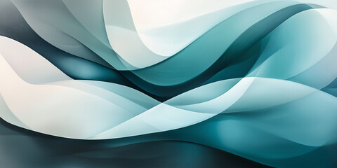 Abstract Waves Representing Calmness and Clarity