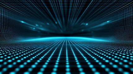 Obraz premium High-Tech Corporate Backdrop with Neon Lights