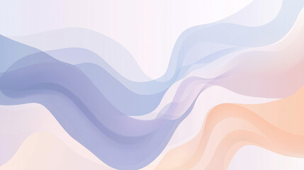 Obraz premium Soft Pastel Waves Vector Background Design