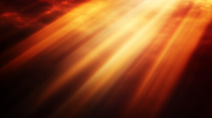 Obraz premium Radiant Warm Golden Rays in a Dramatic Background