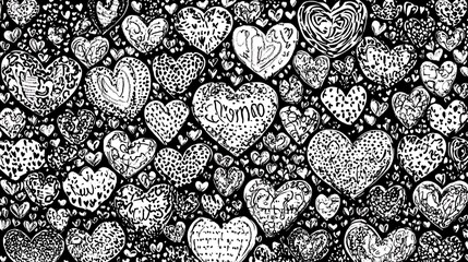 Bold Red Heart Brush Stroke - Expressive Love Art on White Background