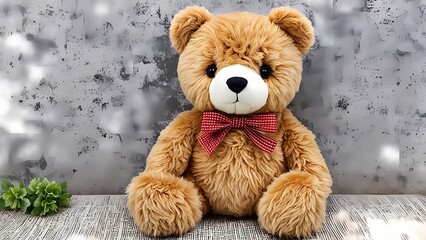 teddy bear with a gift