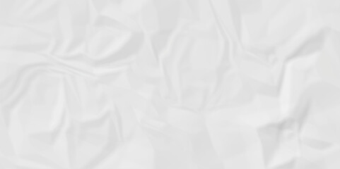 Empty White wrinkly backdrop paper background. panorama grunge wrinkly paper texture background, crumpled pattern texture. paper crumpled texture. white fabric crushed textured crumpled.
