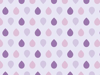 かわいい紫の雫模様の壁紙素材