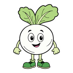 Download Kohlrabi Vector Art Illustration Eps File For Design.