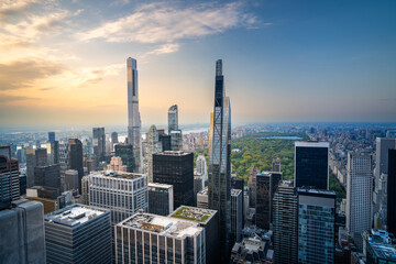 Fototapeta premium Modern buildings in NewYork city skyline, New York, United States of America