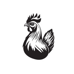 Cock vector icon isolated on white background
