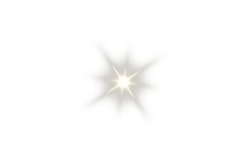 White glow light effect. Starlight sparkle. Light flare effect shine glow. Light PNG. Glowing design elements