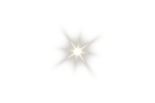 White glow light effect. Starlight sparkle. Light flare effect shine glow. Light PNG. Glowing design elements