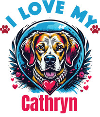 Frederick Is My Cute Cat, Cat name t-shirt Design