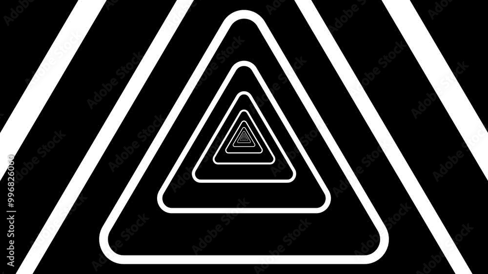 Poster designing captivating experiences with triangle moving animation as a guide for implementing effecti