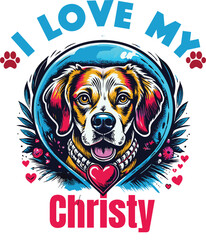 Goose Is My Cute Cat, Cat name t-shirt Design