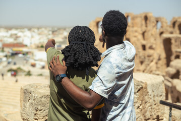 Back view of El Jem's Amphitheater