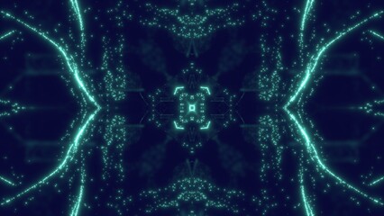 futuristisches High-Tech-Design-Muster, symmetrisch, Technologie, Wissenschaft, Energie, Netzwerk,...