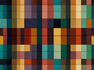 Animated geometric pattern with multicolored tiles.