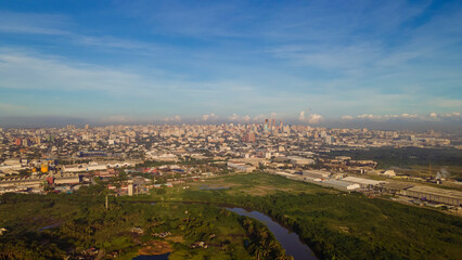 Barranquila, colombia aerial view of the city 