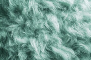 Fototapeta premium sea foam teal green fuzzy wool minimal modern abstract background, faux fur, sustainable materia, ethical style and fashion industry