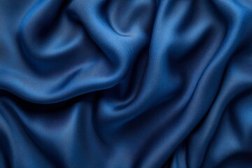 Obraz premium Minimal modern abstract background sapphire blue coarse fabric folded texture
