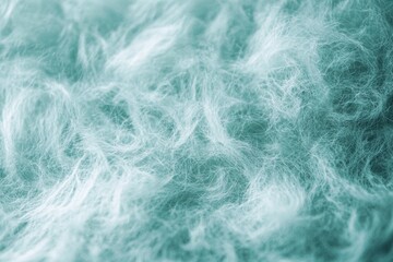 Obraz premium sea foam teal green fuzzy wool minimal modern abstract background, faux fur, sustainable materia, ethical style and fashion industry