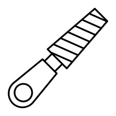 Rasp Vector Line Icon Design