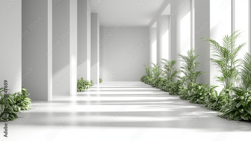 Aufkleber bright white backdrop with a soft gradient transition, offering a sleek and elegant design.