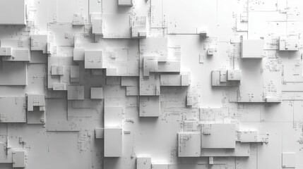 Bright white backdrop with AI-generated patterns and designs, perfect for innovative and tech-focused applications.