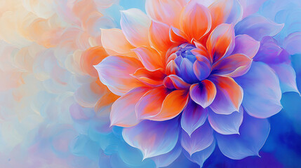 Obraz premium Beautiful Pink Dahlia Blossom in Nature Close-Up Photography
