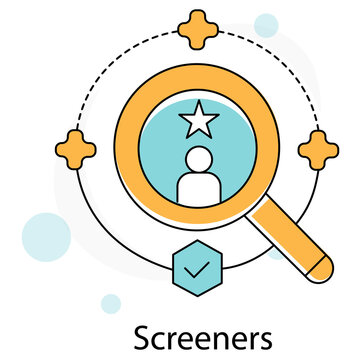 Screeners Icon. Vector Icon Design
